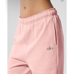 ALO Yoga Limited Edition Accolade Sweatpant Joggers Pink Quartz